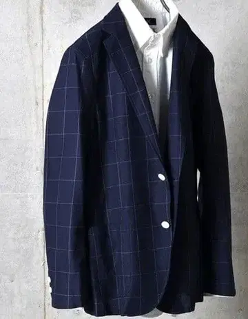 SHIPS 쉽스 레노크로스 2 버튼 에어리 자켓 윈도우펜