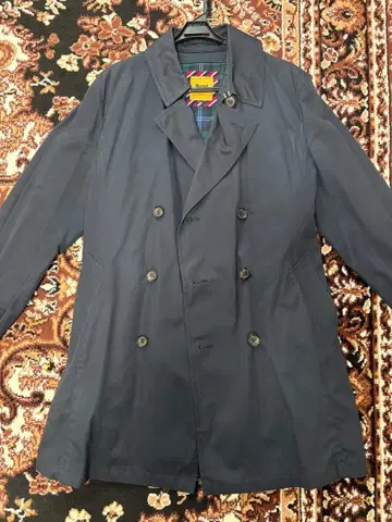 Kent 트렌치코트 더블 네이비