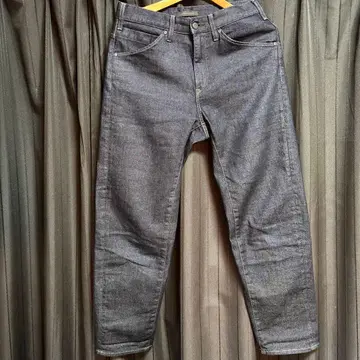 다크 데님 스트레이트 팬츠