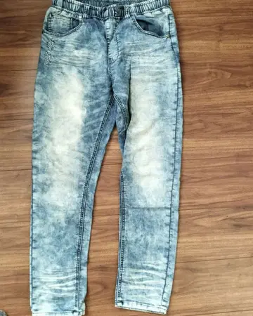 칼카니 데미지 데님 소프트 데님 맨투맨 S