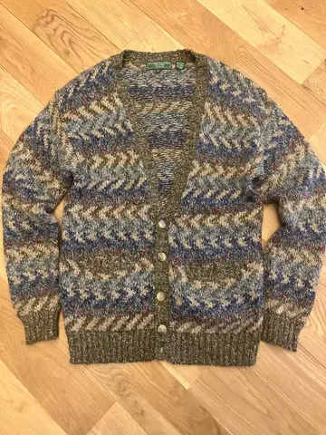 90s 올 패턴 가디건 M 사이즈