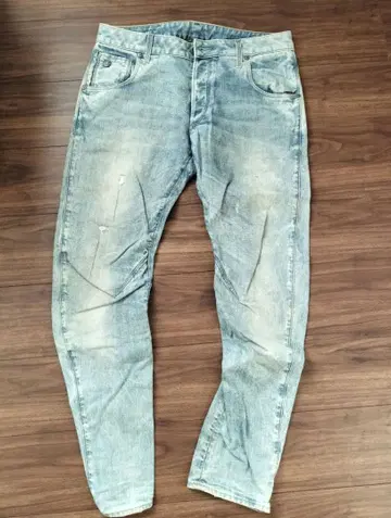 G-StarRAW 슬림핏 데님 팬츠 라이트 블루 33/32