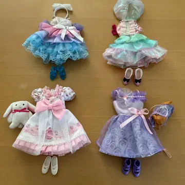 타카라토미 리카짱 옷 갈아입기 드레스 4벌