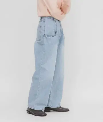 KBF BIG 포켓 디자인 데님 라이트 블루