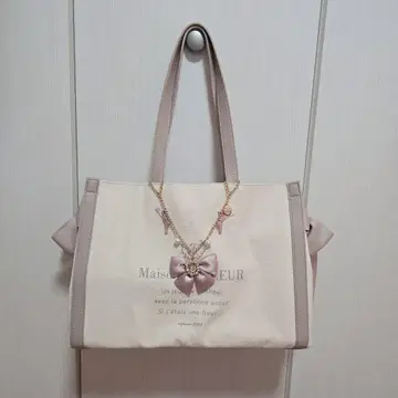 Maison de FLEUR 캔버스 스퀘어 토트백