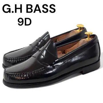 거의 새상품 G.H BASS 9D 27 WEEjUNS 코인 로퍼 가죽