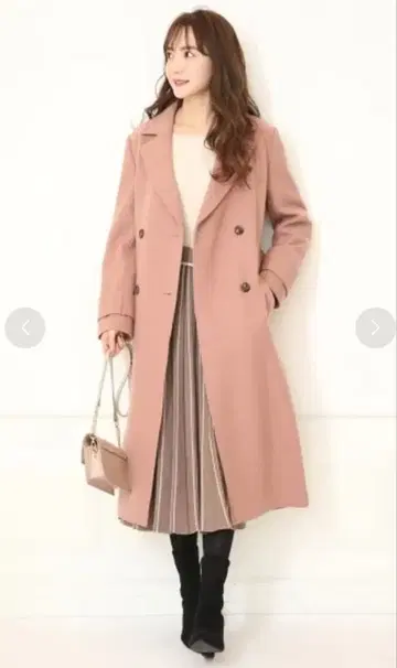 리랜드트루 새상품 더블 플리츠 코트