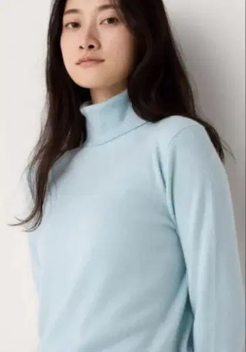 유니클로 미사용 새상품 캐시미어 터틀넥 XL