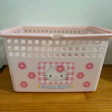 헬로키티 바스켓 쇼핑 바스켓 HELLO KITTY 수납 바스켓