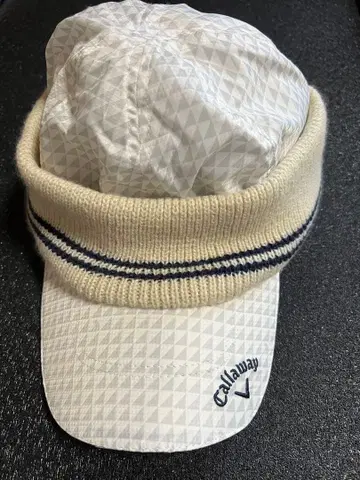 미사용 Callaway 캘러웨이 사이즈 FR 바이저 니트 모자 겨울용