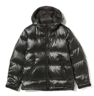 새상품급 BEAMS 다운 자켓 블랙 방한 경량 발수 그린 다운