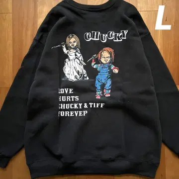 새상품 차키 속기모 자수 긴팔 트레이닝복 백 프린트 L