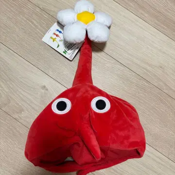 빨간 피크민 나키리키 모자 코스프레