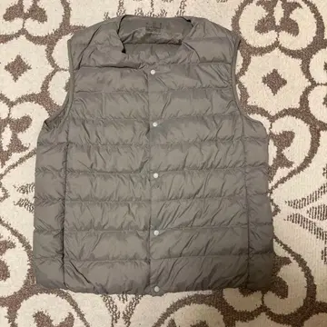 [ 새상품급 ] 무인양품 그레이 다운 베스트 XL