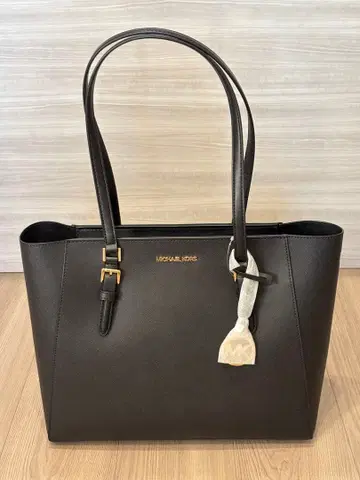 마이클코어스 토트백 블랙 소가죽 미사용 새상품 비즈니스 출퇴근 통학