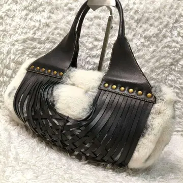 가죽 퍼 스터드 숄더백 y2k 헤이세이 갸루 숄더