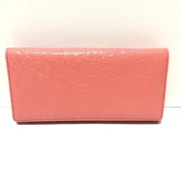 장인 제작 올 가죽 천연 가죽 가마구치 엠보 장지갑 사쿠라