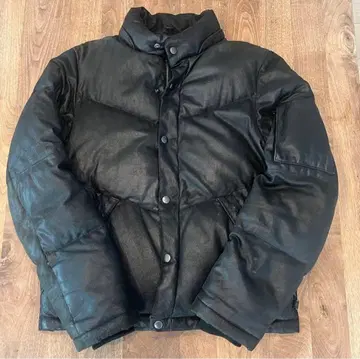 JOURNAL STANDARD 블랙 가죽 다운 자켓