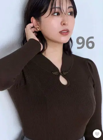 overE 차이나 패널 니트 96