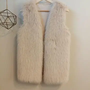 YEVS 인조 모피 베스트