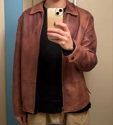 BANANA REPUBLIC LEATHER JACKET 90s