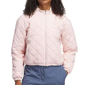 [ 미사용 새상품 ] adidas 퀼팅 자켓 XL 핑크