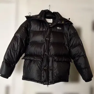 Bear USA 후드 부착 블랙 다운 자켓