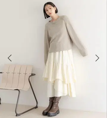 색상 변경 2장 세트 로리즈팜 스크럽 니트 풀오버