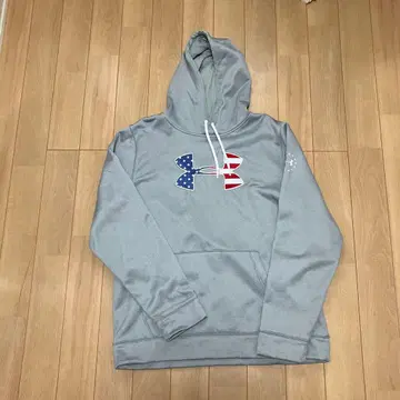 언더아머 후드티 그레이 성조기 사이즈 LG/G