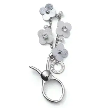 ANTEPRIMA 그로브 홀더 실버 꽃 모티브