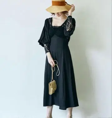 [ Belle vintage ] Vintage풍 Back 리본 원피스