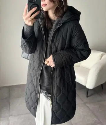 [ 미사용 새상품 ] Emma Taylor 퀼팅 코트 보아 안감