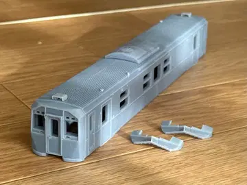 HO 게이지 철도 모형 그레이 차량 본체와 부품