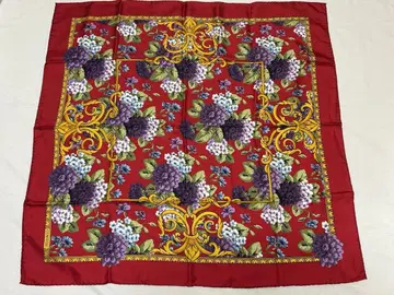 COMTESSE GERMANY 실크 스카프 꽃무늬 SILK100%