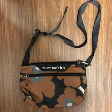 미사용 marimekko 숄더백 브라운/블랙 S 사이즈