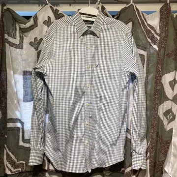 NAUTICA 논아이론 체크 셔츠 US S