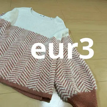 eur3 헤링본 패턴 스웨터 빅 사이즈 4L 이토킨