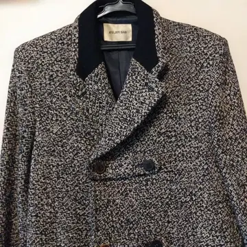 ATELIER SAB 더블 브레스트 코트 빈티지