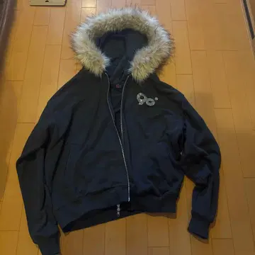 9090 퍼 아우터 그레이 M