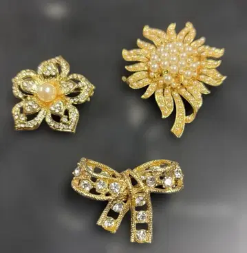 모두 엘레강트한 브로치 3세트