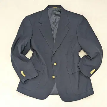 네이비 테일러드 자켓 골드 버튼