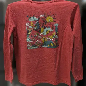 파타고니아 롱 티셔츠 여성용 레드 M