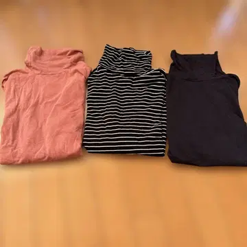 Hotcott 여성용 긴팔 터틀넥 M 3색 세트