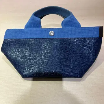 701GP 에르베샤 펠리에 네이비와 블루의 토트백