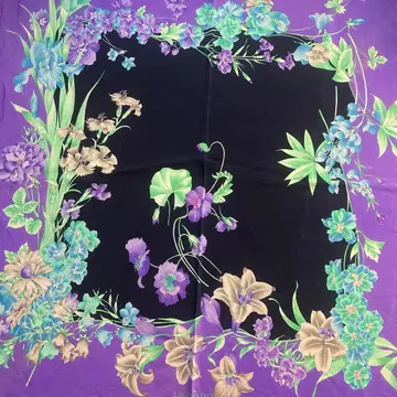 레오나르 대형 플라워 실크 스카프 레오나르