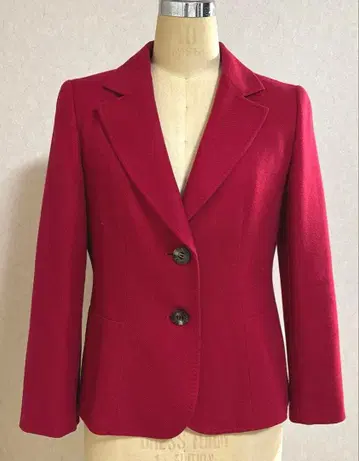 라핀 블랑슈 버건디 테일러드 자켓 투버튼 가볍고 따뜻한