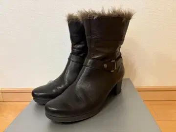 가보 Gabor 퍼 부츠 블랙 25cm