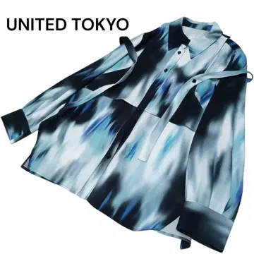 새상품급 UNITED TOKYO 그라데이션 레이어드 블라우스 블라우스
