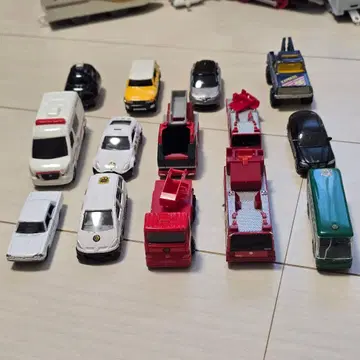 미니카 세트 14대 구급차 소방차 경찰차