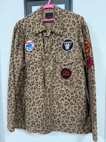 hystericgrammar 레오파드 무늬 밀리터리 자켓